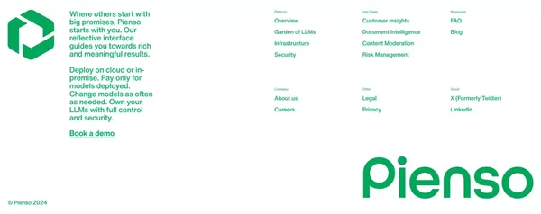 Pienso - Landing design inspiration