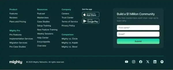 Mighty Networks | Community Platform, Courses & Memberships - Landing design inspiration