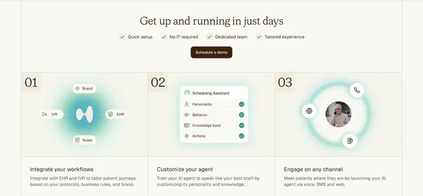 Clarion | Automate phone based workflows with conversational AI - Landing design inspiration