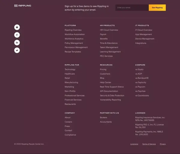 Rippling Careers & Jobs | Life at Rippling - Landing design inspiration