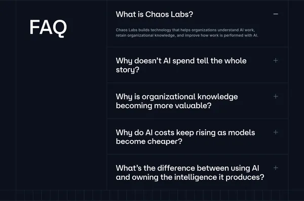 Chaos Labs - Landing design inspiration