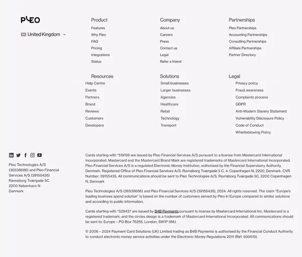 Smarter spending for your business - Pleo - Landing design inspiration
