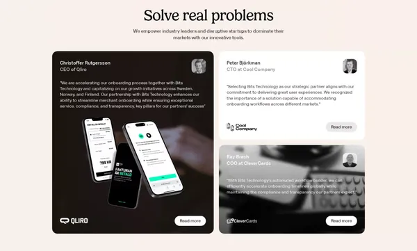 Bits Technology - Landing design inspiration