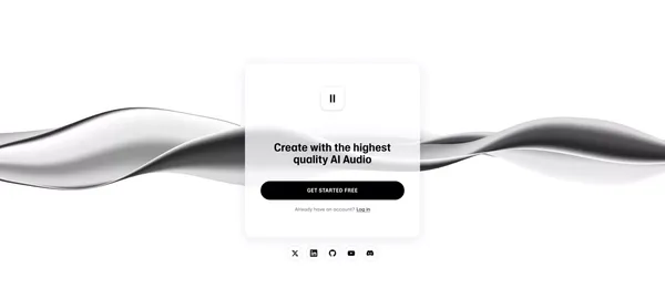 Free Text to Speech & AI Voice Generator | ElevenLabs - Landing design inspiration