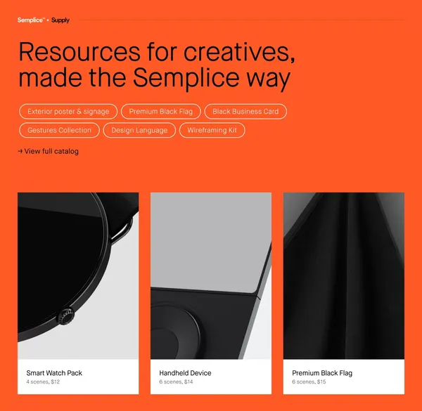 Semplice 6 — Build your portfolio with pride - Landing design inspiration