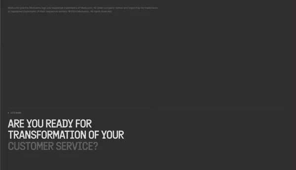 Medusmo - Landing design inspiration