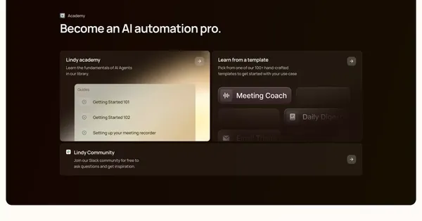 Lindy.ai — Meet Your AI Assistant - Landing design inspiration