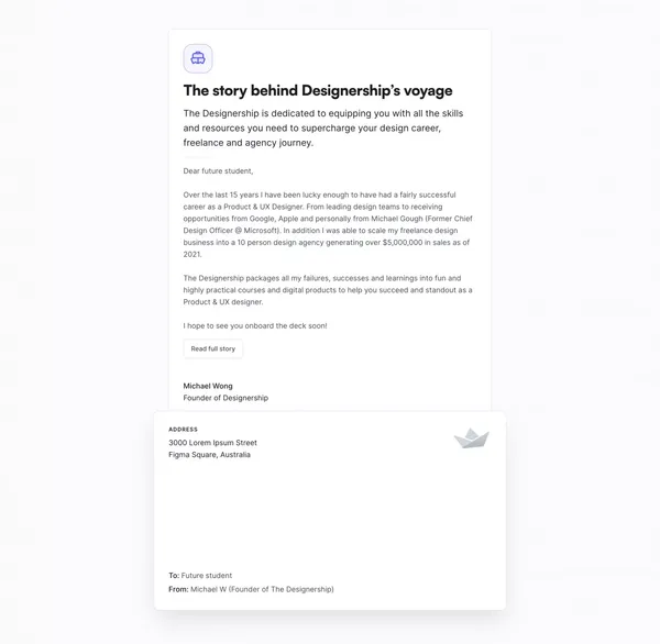 Designership | Become a Highly Demanded UX/UI Designer - Landing design inspiration