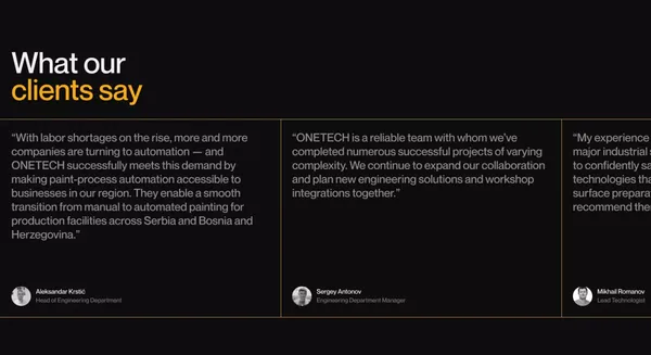 OneTech - Landing design inspiration