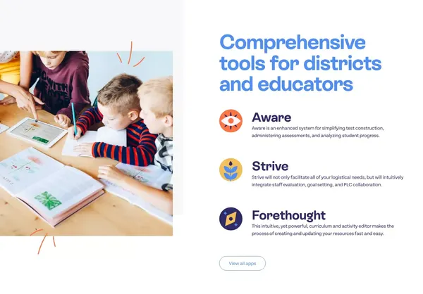 Eduphoria! - Landing design inspiration