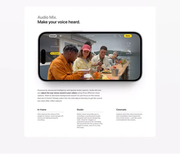 iPhone 16 and iPhone 16 Plus - Apple - Landing design inspiration