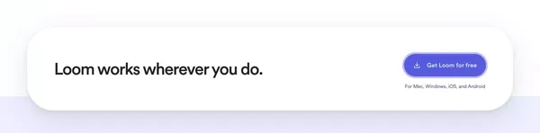 Free screen recorder for Mac and PC | Loom - Landing design inspiration
