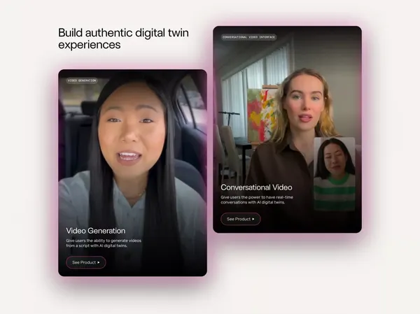 Digital Twin APIs - Landing design inspiration