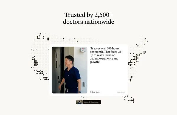 Lassie — AI That Runs the Doctor's Office - Landing design inspiration