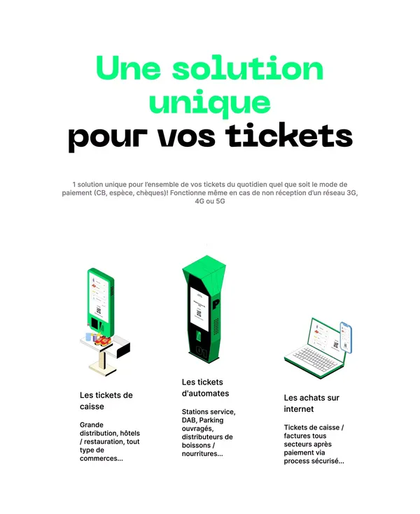 Quipo, la solution de dématérialisation de tickets réellement écologique - Landing design inspiration