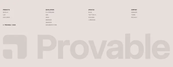 Provable - Landing design inspiration