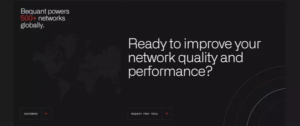 Bequant – Improve Your Network - Landing design inspiration