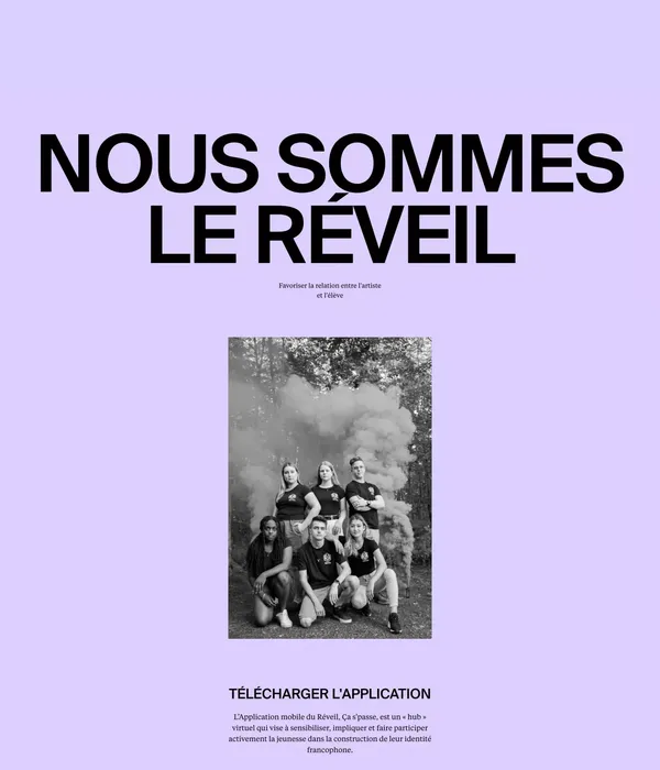 Éveiller l’identité franco-canadienne | Le Réveil - Portfolio design inspiration