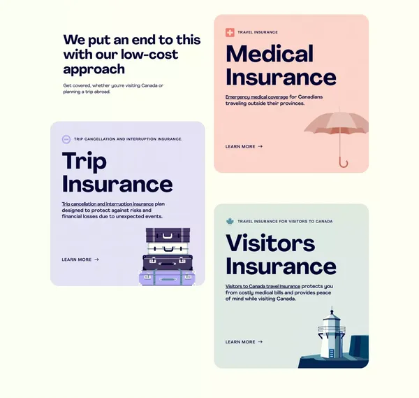 Travel Insurance | Medical Insurance | soNomad. - Landing design inspiration