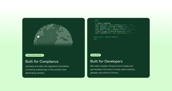 zerohash | The Operating System for Digital Money - Landing design inspiration