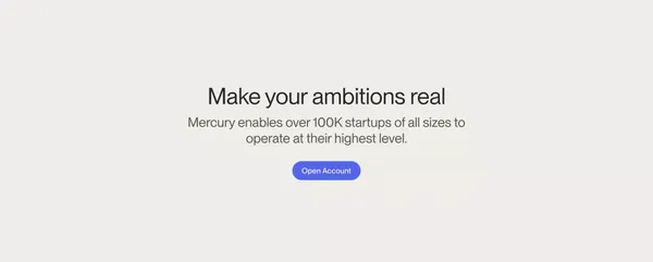 Online Business Banking For Startups & Personal Banking | Mercury - Landing design inspiration
