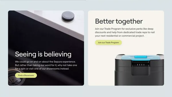 SEPURA | The World's First Composting Garbage Disposal– Sepura Home - Landing design inspiration