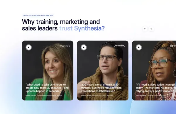 Free AI Video Generator - Create AI Videos in 140 Languages - Landing design inspiration