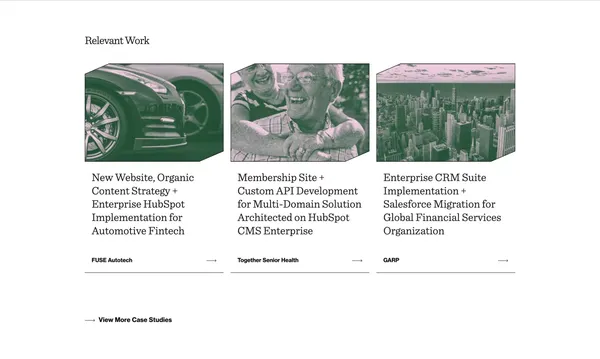 Mole Street - HubSpot Elite Solutions Partner Agency - Landing design inspiration