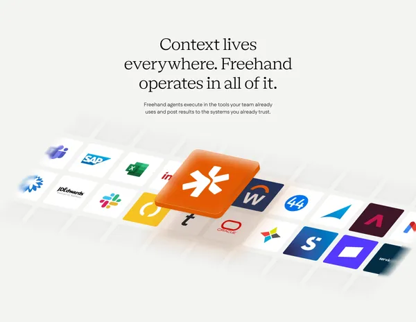 Freehand | Autonomous Enterprises Spend Governance - Landing design inspiration