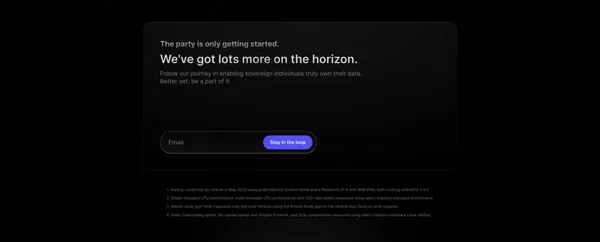 Umbrel — The ultimate home server and OS for self-hosting - Landing design inspiration