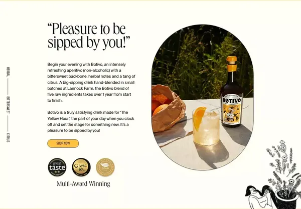 Botivo - Landing design inspiration