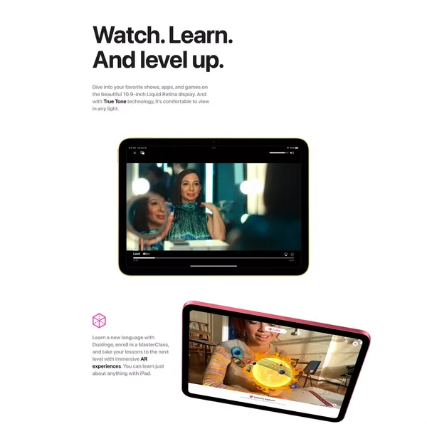 iPad 10.9-inch (10th generation) - Apple - Landing design inspiration