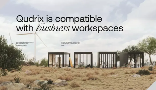 Qudrix - Landing design inspiration