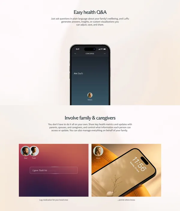 Luffu - Landing design inspiration