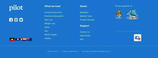 Pilot - Men's Health Treatments Online - Landing design inspiration