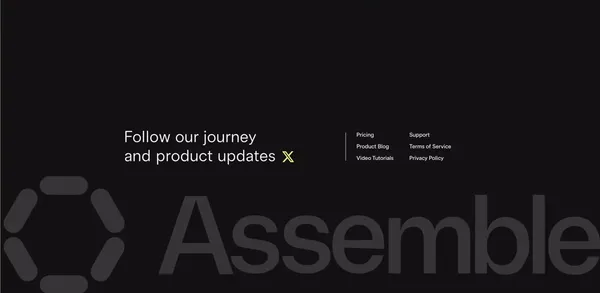 Assemble - Landing design inspiration