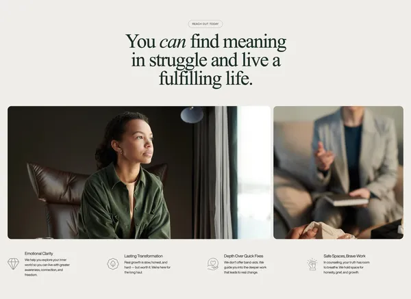 Sage Hill | Individual, Couples, & Group Counseling in Nashville, TN - Landing design inspiration