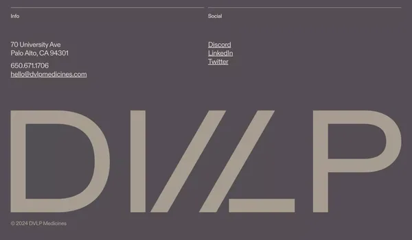 DVLP Medicines - Landing design inspiration
