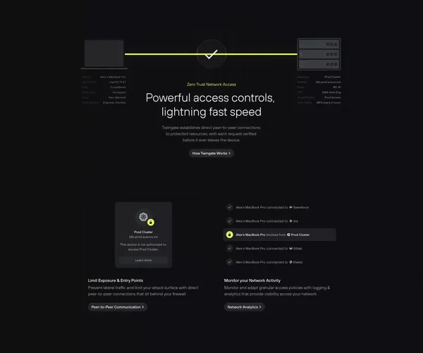 Twingate: It's time to ditch your VPN - Landing design inspiration