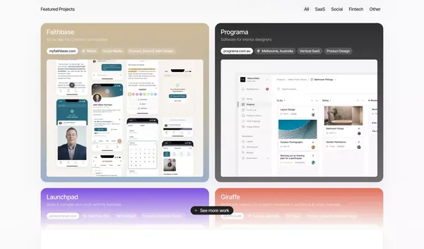 Never Before Seen – Product Design Studio For Startups - Landing design inspiration