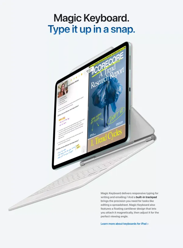 iPad Air - Apple - Landing design inspiration