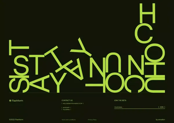Flashfom: the fastest and easiest way to connect with your customer - Landing design inspiration