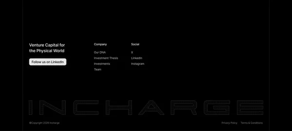 Incharge Capital - Landing design inspiration