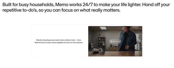 Sunday Robotics | The helpful robotics company - Landing design inspiration