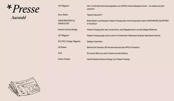 HPQ Frankfurt - Landing design inspiration