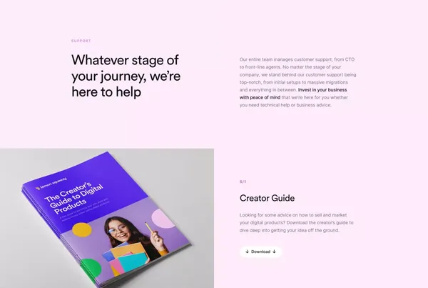 Payments, tax & subscriptions for software companies • Lemon Squeezy - Landing design inspiration