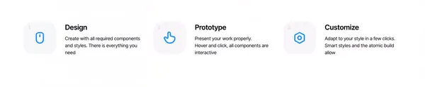 Design system for Figma - Module. UI Kit - Landing design inspiration