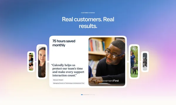 Meeting Scheduling Software and AI Meeting Tools | Calendly - Landing design inspiration