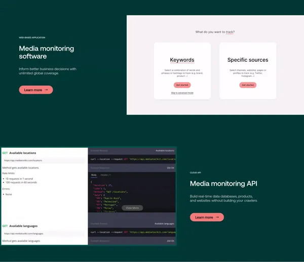 Determ - Landing design inspiration