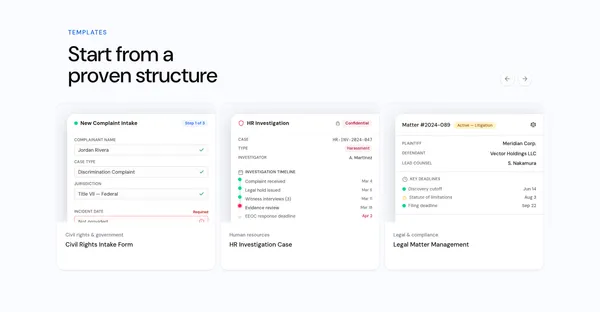 Avikto — Case Management for Regulated Teams - Landing design inspiration